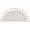 Ivory, variant on Savi Home Cotton Boho Half Circle Bath Mat, Sage Green, 22" x 36"
