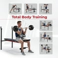 thumbnail image 4 of Sunny Health & Fitness Adjustable Standard Incline Weight Bench with Leg Developer and Preacher Curl Attachment - SF-BH623009, 4 of 8