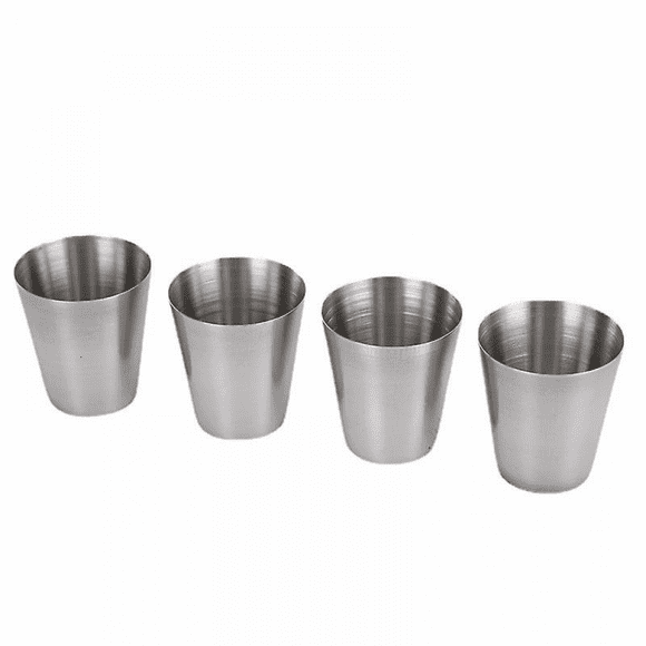 Stainless Steel Shot Glasses For Whiskey, Tequila (2set (8pcs))
