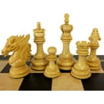 thumbnail image 4 of BLOOD ROSEWOOD DRAGON 4 5/8" Large Staunton Chess Set W 20" Ebony Board, 4 of 6