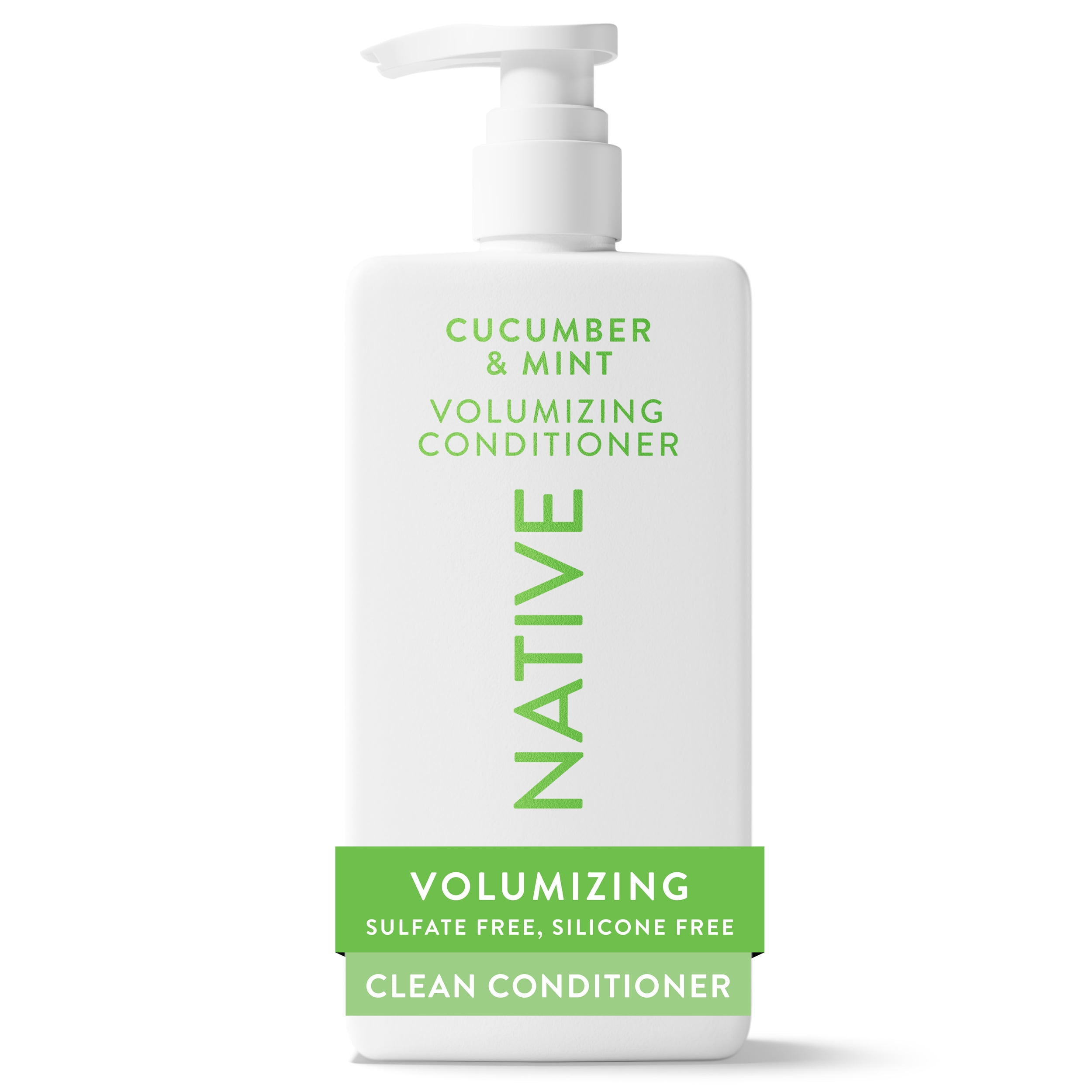 Native Volumizing Shampoo & Conditioner Set, Cucumber & Mint, Sulfate & Paraben Free, 16.5 oz
