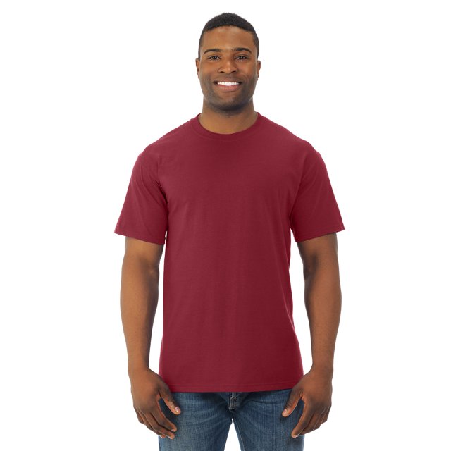 Fruit Of The Loom T-Shirt à Manches Courtes pour Hommes HD Cotton, 2TG, Cardinal