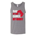 thumbnail image 2 of Wild Bobby,Dad by Day Gamer by Night Funny Gaming Dad Gift, Father's Day, Men Graphic Tank Top, Heather Grey, X-Large, 2 of 3