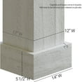 thumbnail image 5 of Ekena Millwork 12"W x 12'H Sand Blasted Endurathane Faux Wood Non-Tapered Square Column Wrap with Standard Capital & Base, 5 of 16