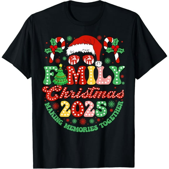 Family Christmas 2024 Christmas Squad Xmas Matching Pajamas T-Shirtmen and women can wear, black, white, gifts.S,M,L,XL,2XL,3XL,656XL