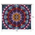 thumbnail image 5 of Colorful Tie Dye Mandala Pattern Shower Curtain 84"x72" ,Bathroom Decorative Shower Curtains Set with 12 Hooks,Modern Waterproof Washable Shower Curtain, 5 of 6