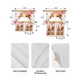 thumbnail image 5 of Orange Gnomes Swag Kitchen Curtains Sets for Windows 24 Inch Length, Pumpkins Sunflowers Maple Farmhouse Plaid Short Window Curtain Panels Swags Valances and Tiers 3 Piece Set for Cafe/Dining Room, 5 of 5