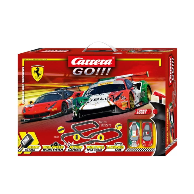 Pista De Carreras Marca Carrera Go 20062551 Ferrari Pro Speeders 8.6 Metros Negro Carrera 20062551