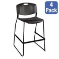 thumbnail image 2 of Norwood Commerical Furniture Bar Stool, Black, Set of 4, 2 of 5