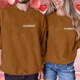 thumbnail image 2 of SOMOWI Chandails de la Saint-Valentin pour Femmes Mode Tendance Imprimé Ample Col Rond Chandail à Capuchon Café Temps Froid Chandails TG, 2 of 4