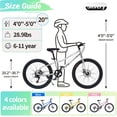 thumbnail image 3 of Akaber Kids Bike for Boys 6-11, 20 Inch Mountain Bike for Kids with High Carbon Steel, Dual Disc Brakes and Kickstand, 3 of 7