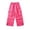 Hot Pink, variant on Y2k Clothes Girls Parachute Pants Kids Wide Leg Cargo Pants Y2K Street Trousers with Pockets Hot Pink Size,8-9 Years