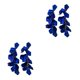 thumbnail image 2 of Jumpingount 2 uds pendientes de gota moda geométrica chica joyería tendencia acrílico pétalo hojas colgante largo pendiente accesorios para el Azul 2Conjunto, 2 of 6