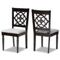 thumbnail image 6 of Baxton Studio Renaud Grey and Brown Finished Wood 2-Piece Dining Chair Set, 6 of 8