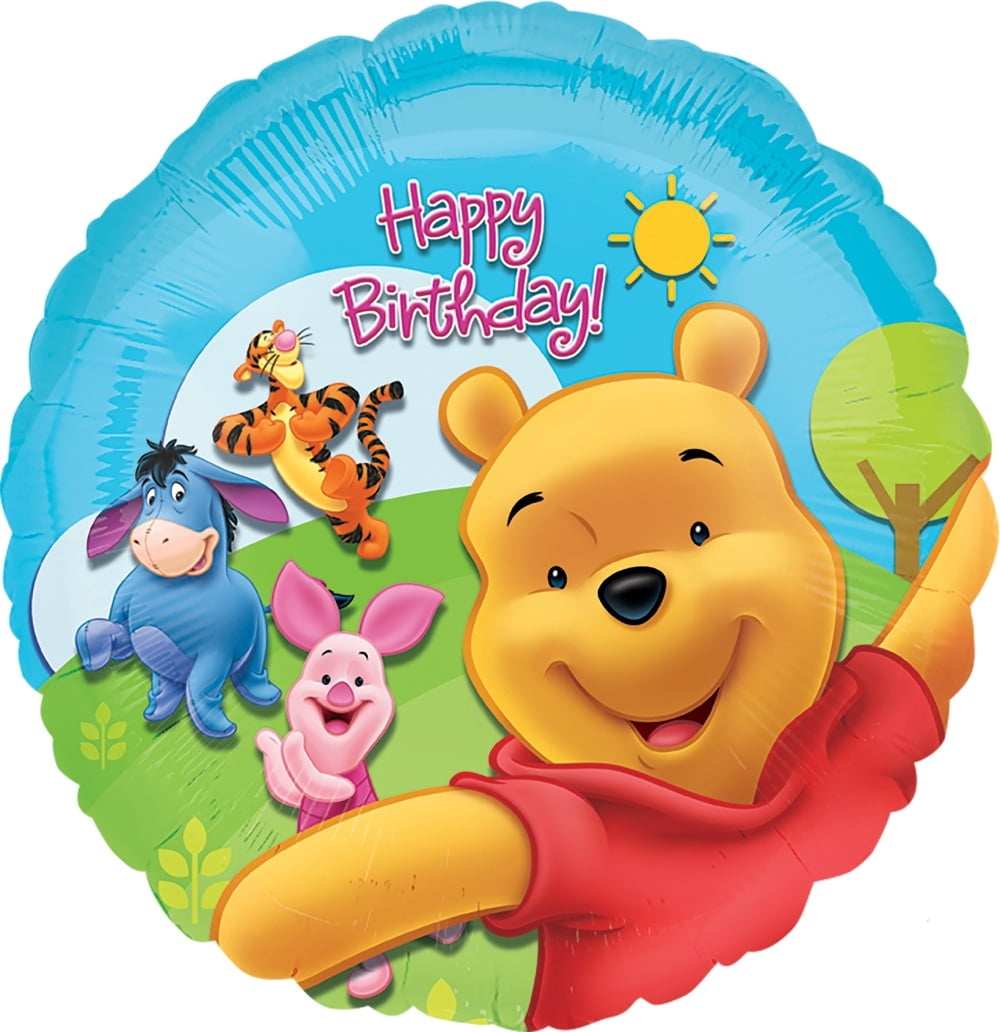 Winnie the Pooh 1st Birthday Boy Balloon Bouquet Party Supply Decorations