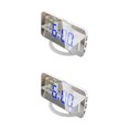 thumbnail image 4 of Sidaley Proyector Reloj digital ajustable Linterna LED Lámparas de noche automáticas Termómetro Relojes de proyección para el dormitorio Luz blanca, azul 2piezas, 4 of 6
