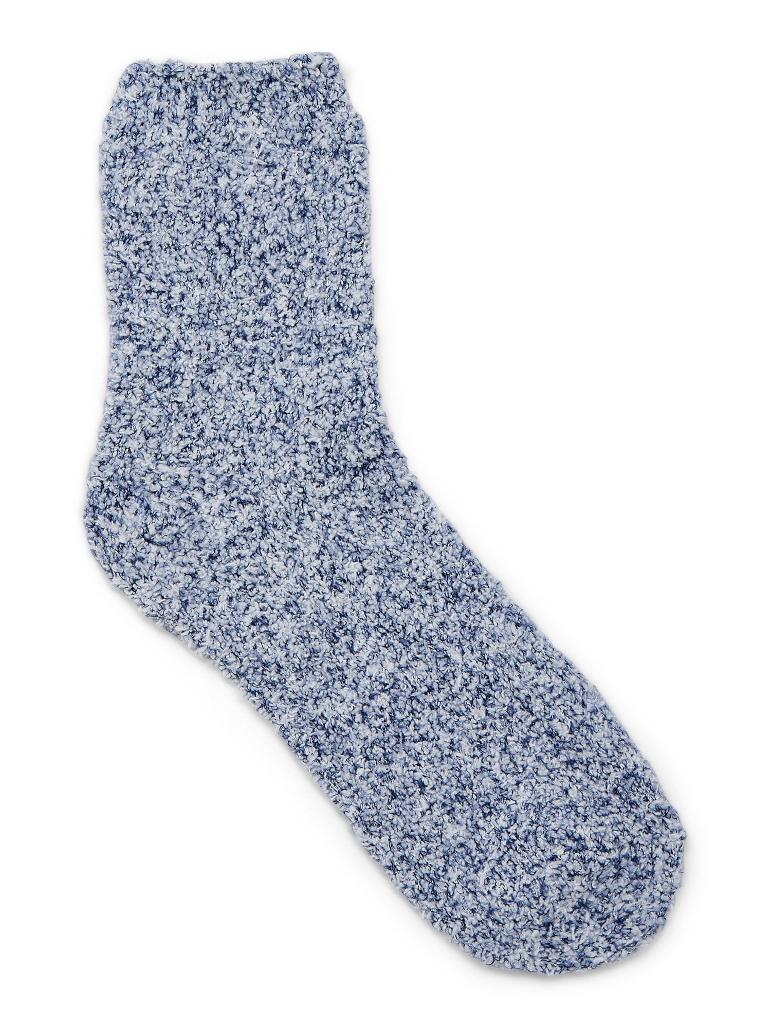 Joyspun Women's Double Layer Crew Lounge Socks, 3-Pack, Fits Shoe Sizes 4-10