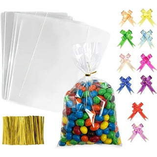 20pcs/set Plastic Clear Gift Bag, Modern Clear Gift Bag For Party