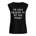 thumbnail image 4 of Idoravan Tank Tops for Women Women's Fashion Casual Printing V-Neck Sleeveless T Shirt Pullover Tops, 4 of 5