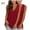 Wine, variant on QUINDOS Tank Tops for Women Basic 2 Pack Summer Casual Camisoles for Women Plus Everyday Multi Pack V-Neck Sleeveless Strap Shirts Tops Solid Color Loose Undershirts