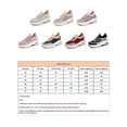 thumbnail image 2 of Gomelly Womens Sneakers Lace Up Flats Knit Upper Casual Shoes Comfort Sock Sneaker Yoga Sports Walking Shoe G-2113 Meter Color 7, 2 of 5