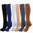 thumbnail image 2 of Compression Stockings Men Women 20-30 MmHg Nursing Cycling Socks Blood Circulation Promotion Slimming Compression Socks 33128 XXL, 2 of 6
