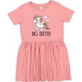 thumbnail image 3 of Inktastic Big Sister Unicorn Girls Toddler Dress, 3 of 5