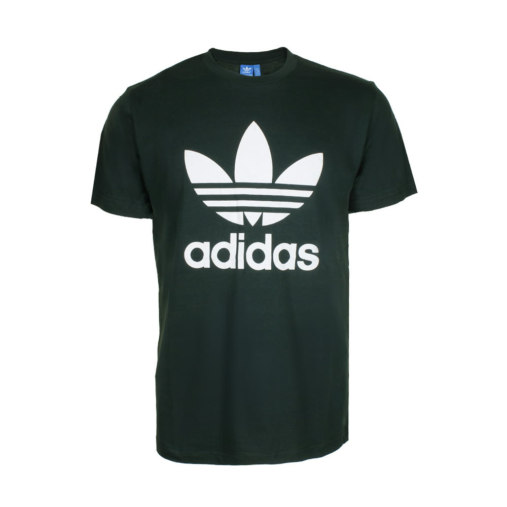 Adidas - Adidas Men's Short-Sleeve Trefoil Logo Graphic T-Shirt Green ...