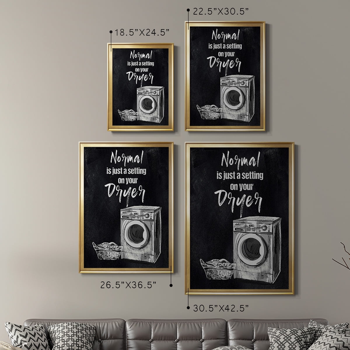 Normal Is Just A Setting Premium Framed Print - Ready to Hang