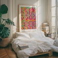 thumbnail image 4 of Love in Patterns - India Digital Art Pattern Geometric Pop Art Modern Art Abstract Oak Framed Wall Art Print 11 x 14 inches, 4 of 12