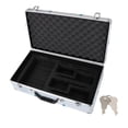 thumbnail image 2 of Bunblic Hard Shell Carrying Case Shockproof Waterproof Customizable Foam Anti Fall Microphone Gear Transportation Compact Top Handle Mic White, 2 of 8