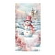 thumbnail image 1 of 90 X 200 Cm Marco De Puerta Navideño Con Muñeco De Nieve Rosa Fondo Navideño Marco De Puerta Cortina Para Fiesta Navideña Fondo De Tela Decoración Para Porche Decoración Para Fiestas, 1 of 4