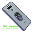 thumbnail image 2 of GSA Invisible Bumper Case w/Ring Stand for LG Aristo 5, Phoenix 5 - Clear/Blue, 2 of 6