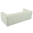 thumbnail image 5 of 89" Modern Corduroy Couch, 3 Seats Plush Sofa with Squared Arm,Luxury Comfy Seat Super Soft Couches for Living Room,Small Space,Office,Apartment,No Assembly Required (Beige), 5 of 11