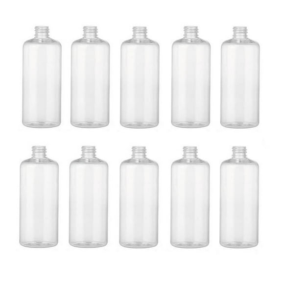 Empty Plastic Bottles 100ml (3.4oz) – 10 Pack, Refillable Travel Size Containers with Caps – Leak-Proof, Squeeze Bottles for Toiletries, Liquids, Cosmetics, and More