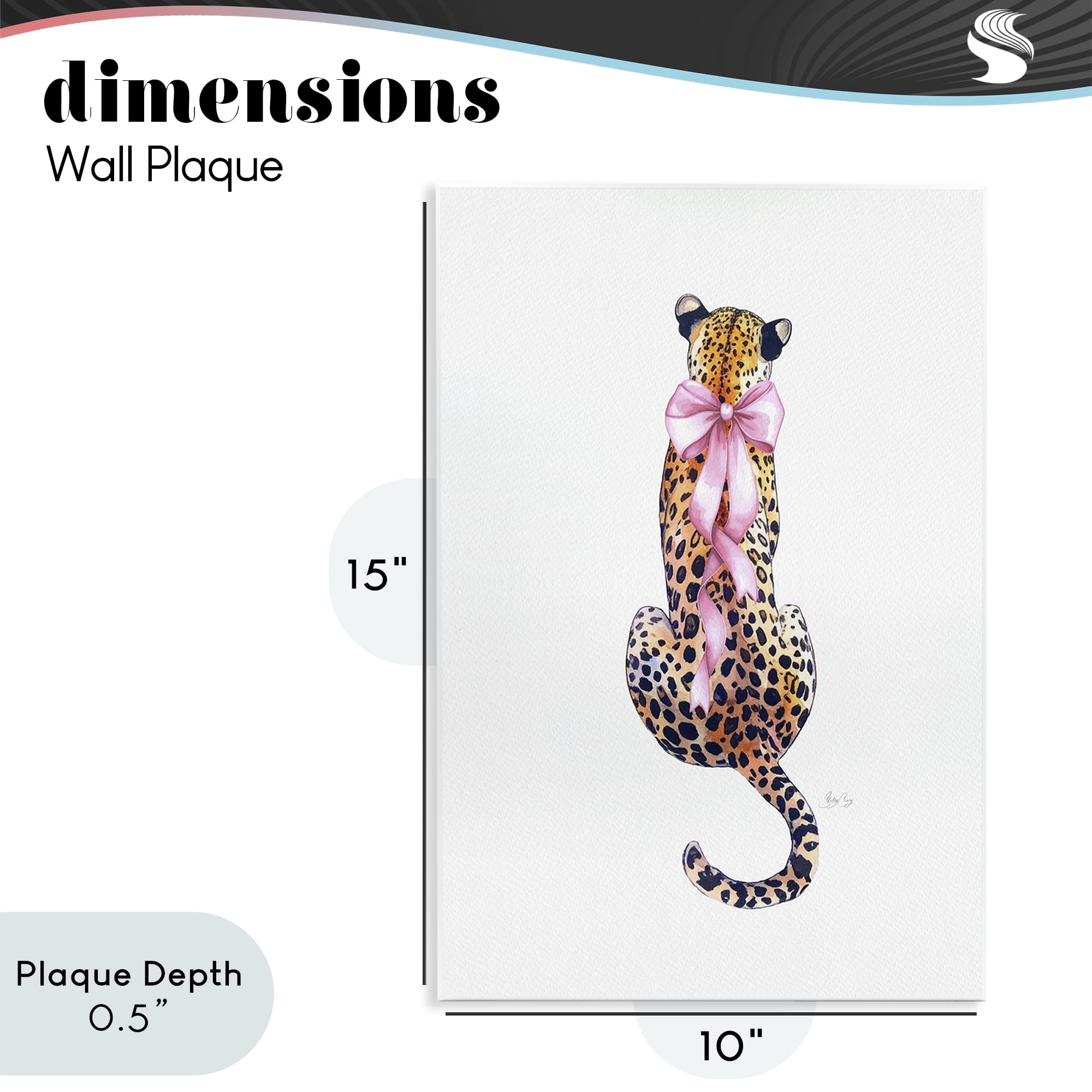 Stupell Industries Poised In Pink Cheetah Wall Plaque Art, design by Shelly Craig