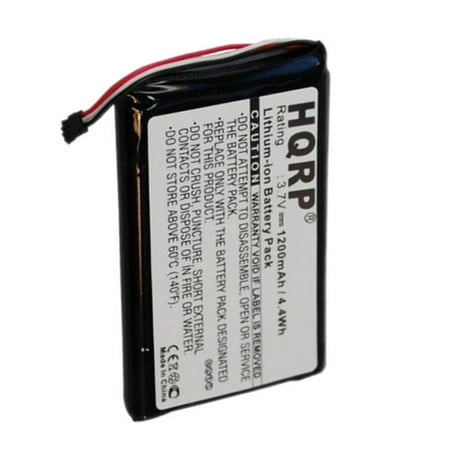 HQRP 1200mAh Battery for GARMIN 361-00035-01 Nuvi 1200 1205 1205W 1250 1255W 1260 1260W GPS Navigator + HQRP