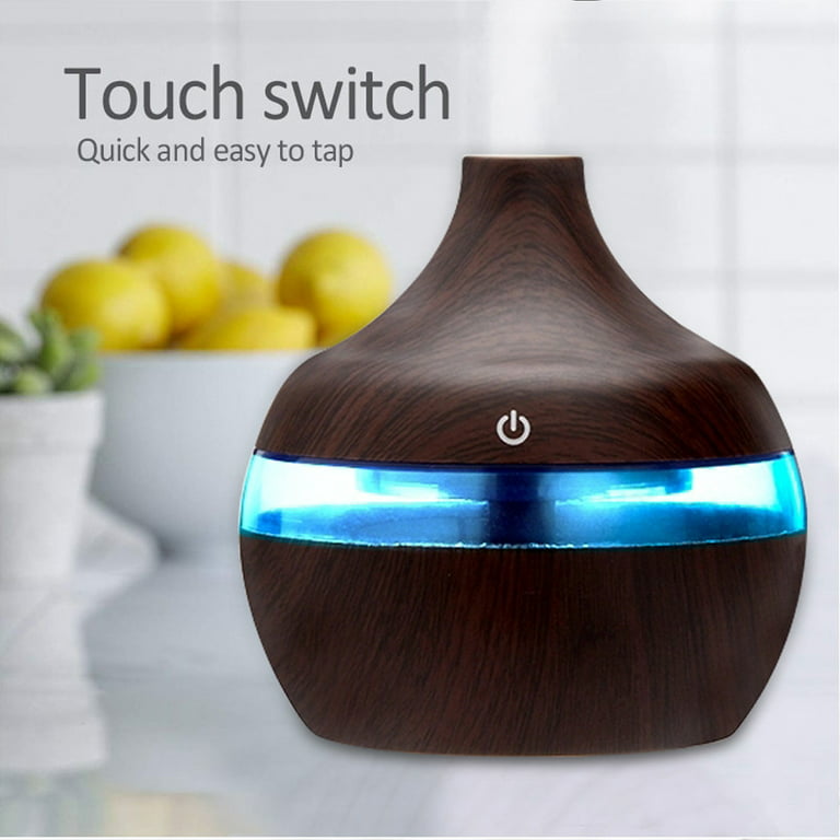 AUKFA Aroma Diffuser for Essential Oil Large Room Diffusers Set -  Ultrasonic 550ml Aromatherapy Diffuser with 8 Essential Oil - Bedroom  Vaporizer Cool