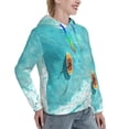 thumbnail image 6 of Salouo Tranquil Ocean Canoe Journey Pattern Hoodie Sweatshirts for Women, Autumn Pullover Hoodie Workout Sweat Women's Long Sleeve Preppy Sweatshirts-Medium, 6 of 7