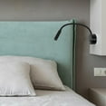 thumbnail image 3 of WRITWAA 2pcs LED Bedside Lamp LED Lamp with Adjustable Direction for Office and Home, 3 of 8