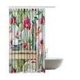 thumbnail image 2 of WOPOP Bensor Cactus Waterproof Polyester Bathroom Shower Curtain 66x72 Inches, 2 of 2