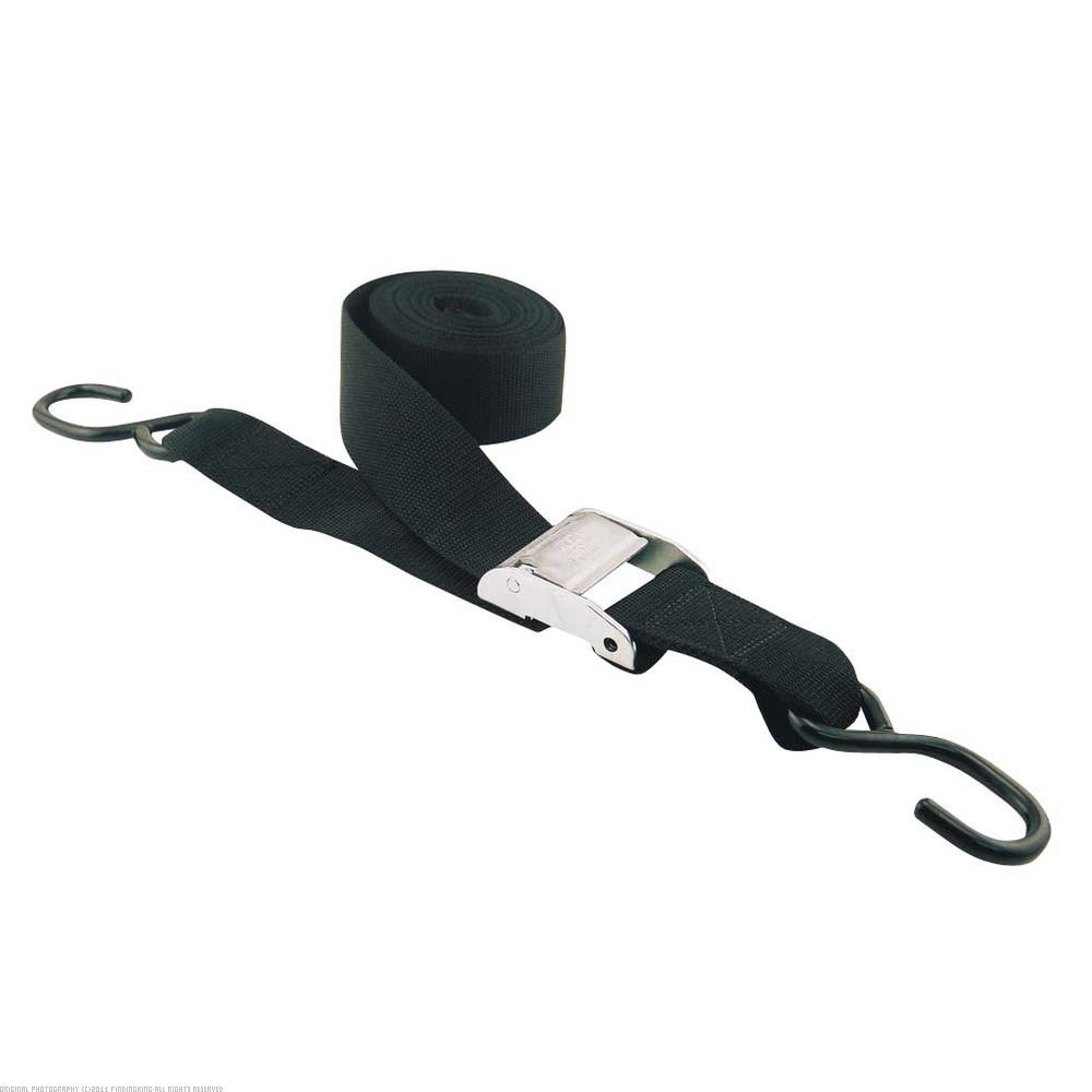 2" x 15' Cam Strap Tie Down 1200 lb Black
