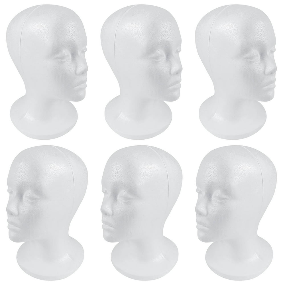 SHANY Styrofoam Model Heads/Hat Wig Foam Mannequin/Half Dozen Jumbo
