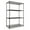 Black, variant on Alera Nsf Certified Industrial 4-Shelf Wire Shelving Kit, 48 x 24 x 72, Black