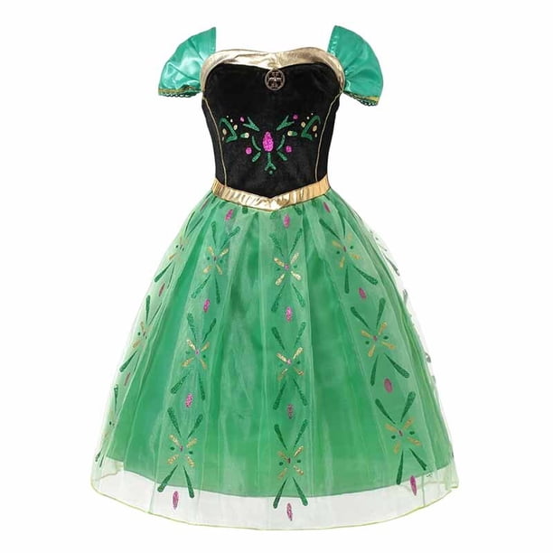 Disfraz de princesa de Disney para niñas, Tiana de Halloween, Jasmine, Tinkerbell, Frozen, Anna, regalo de cumpleaños Fivean unisex