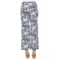 thumbnail image 4 of White Mark Women's Floral Paisley Palazzo Pants, 4 of 6