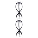 thumbnail image 2 of Soidarity Soporte de peluca compacto y ligero de plástico para accesorios para el cabello, soporte plegable para peluca negro 2Conjunto, 2 of 6
