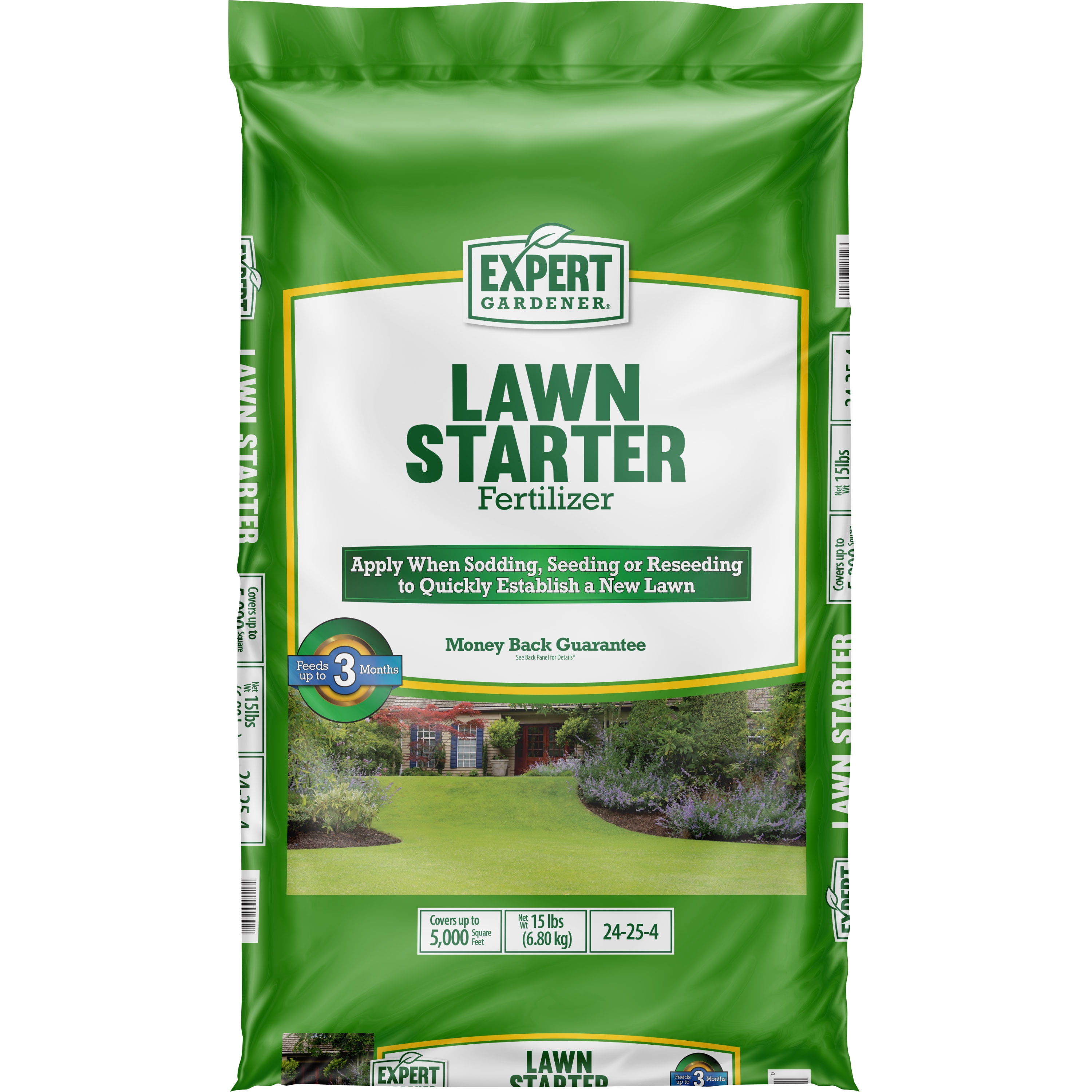 Expert Gardener Lawn Starter Lawn Food, 24254 Fertilizer , 15lbs