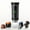 Black portable capsule coffee machine, variant on Portable Automatic Capsule Coffee Machine, One-Click Brewing & USB Charging, Black Transparent Design, Mini Coffee Maker for Travel, Dormitory, Office & Coffee Lovers