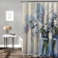 thumbnail image 2 of Creowell Flowers Pretty Shower Curtain 100% Polyester Fiber for Bathroom Home Bathtubs Decor with Hooks 36x72, 2 of 7